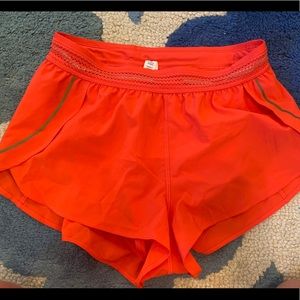 Lululemon coral shorts ONLY WORN ONCE